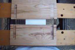 Repaired the dado in the clock top