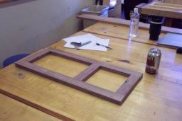 The door parts are ready for glue up
