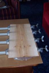 Glue up the back