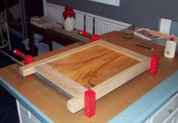 glue up the first side