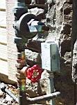 Brand new shiny water valve
